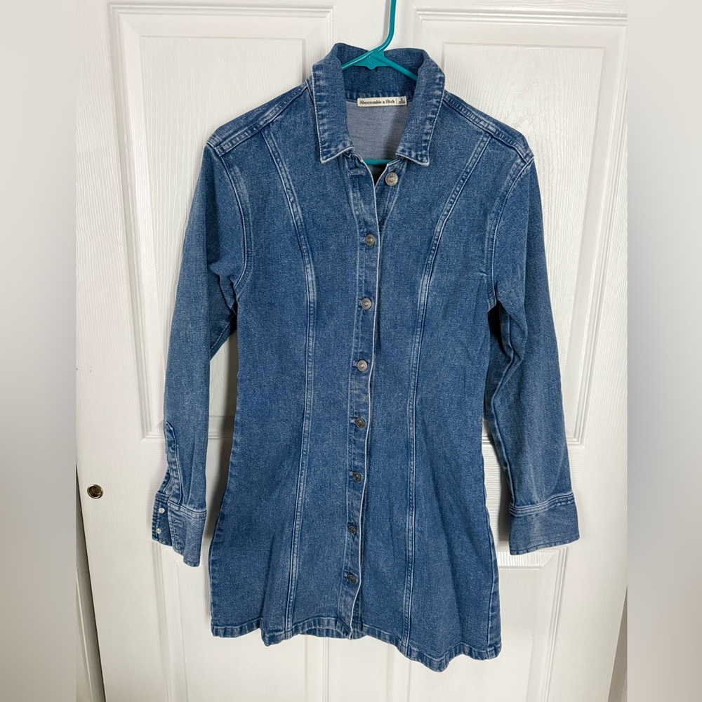 Abercrombie & Fitch Blue Denim Dress